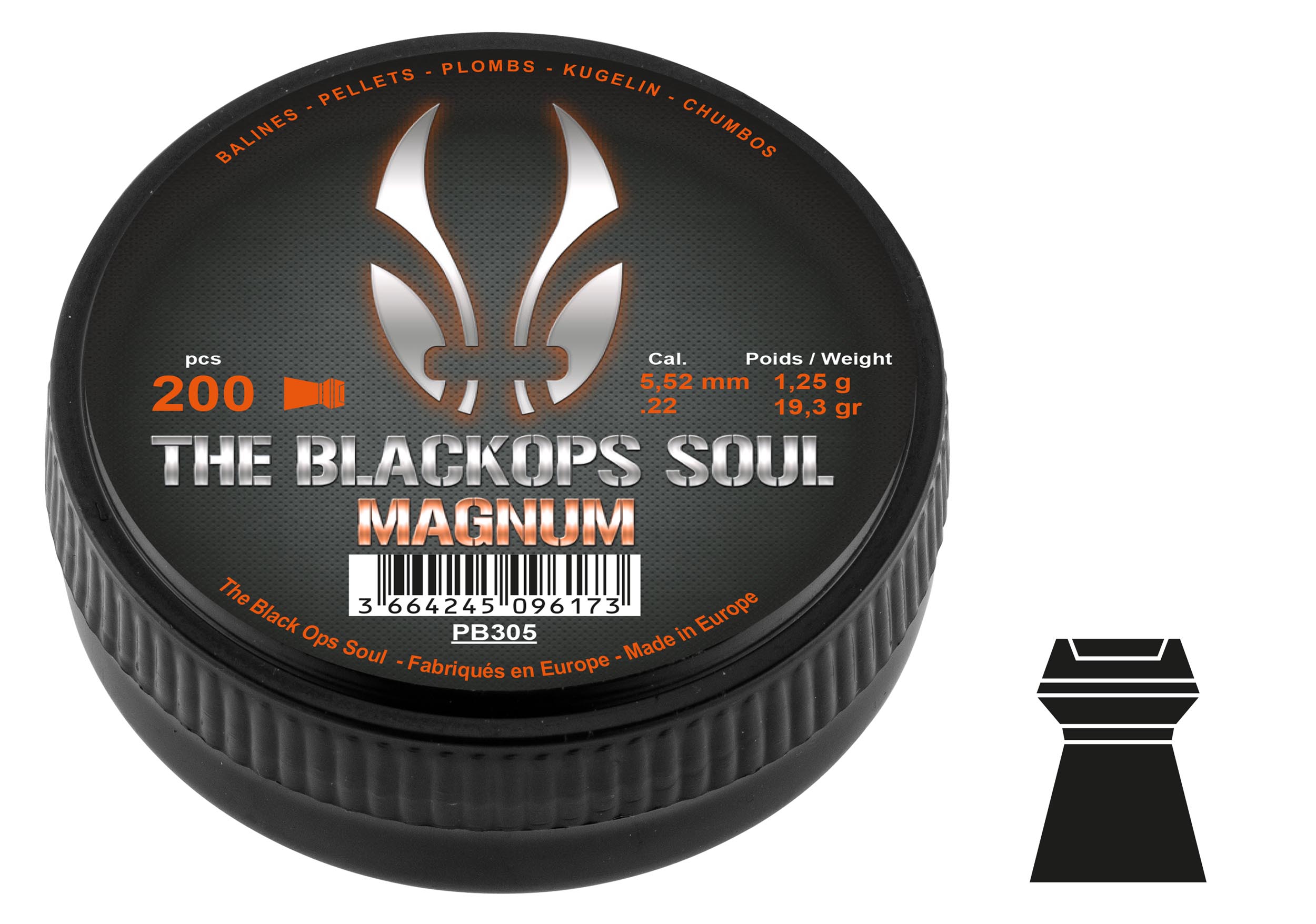 Photo Plombs The Black Ops Soul Magnum cal. 5,5 mm